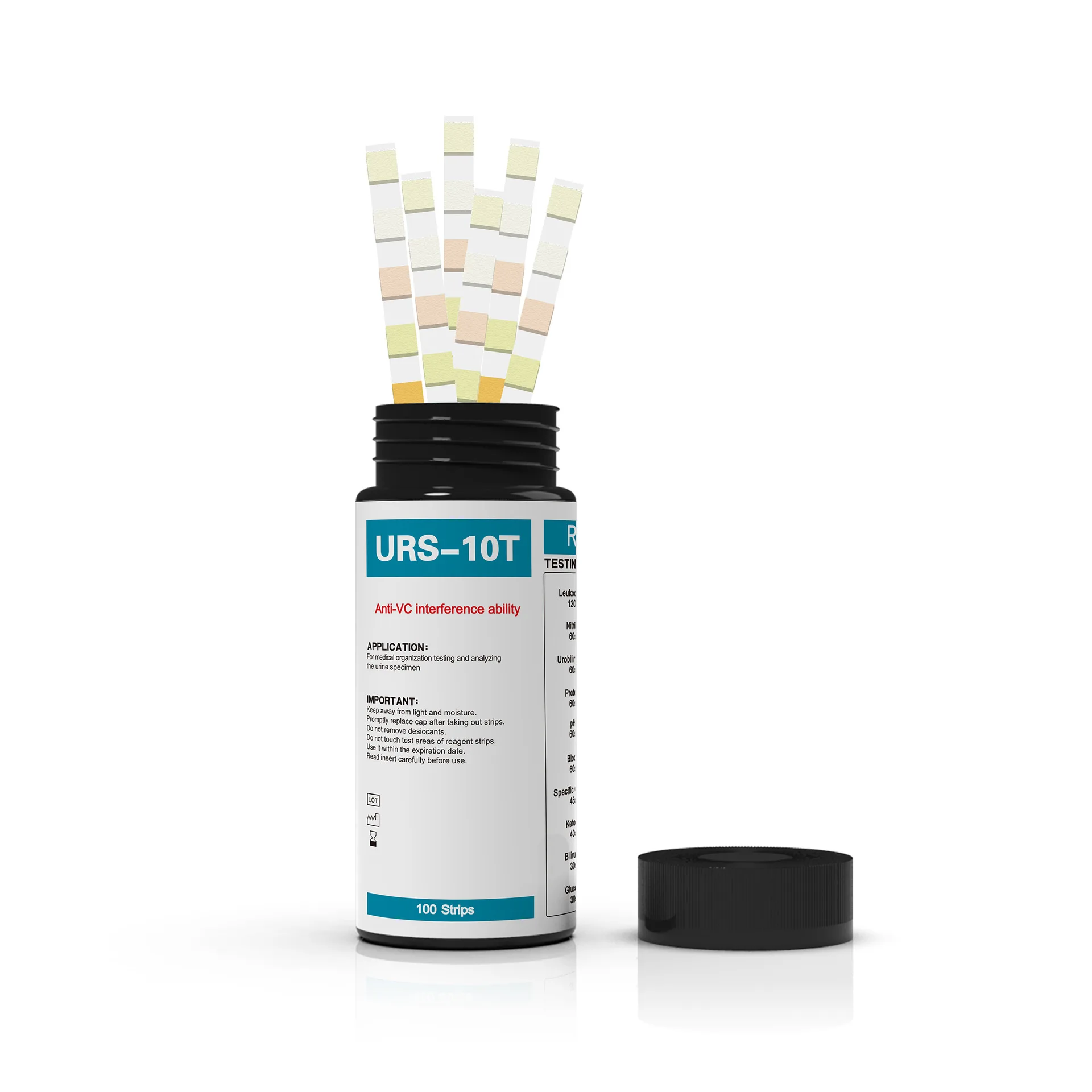Factory Price 10 Parameters Urinalysis test Strips Urine test Strips URS-10T
