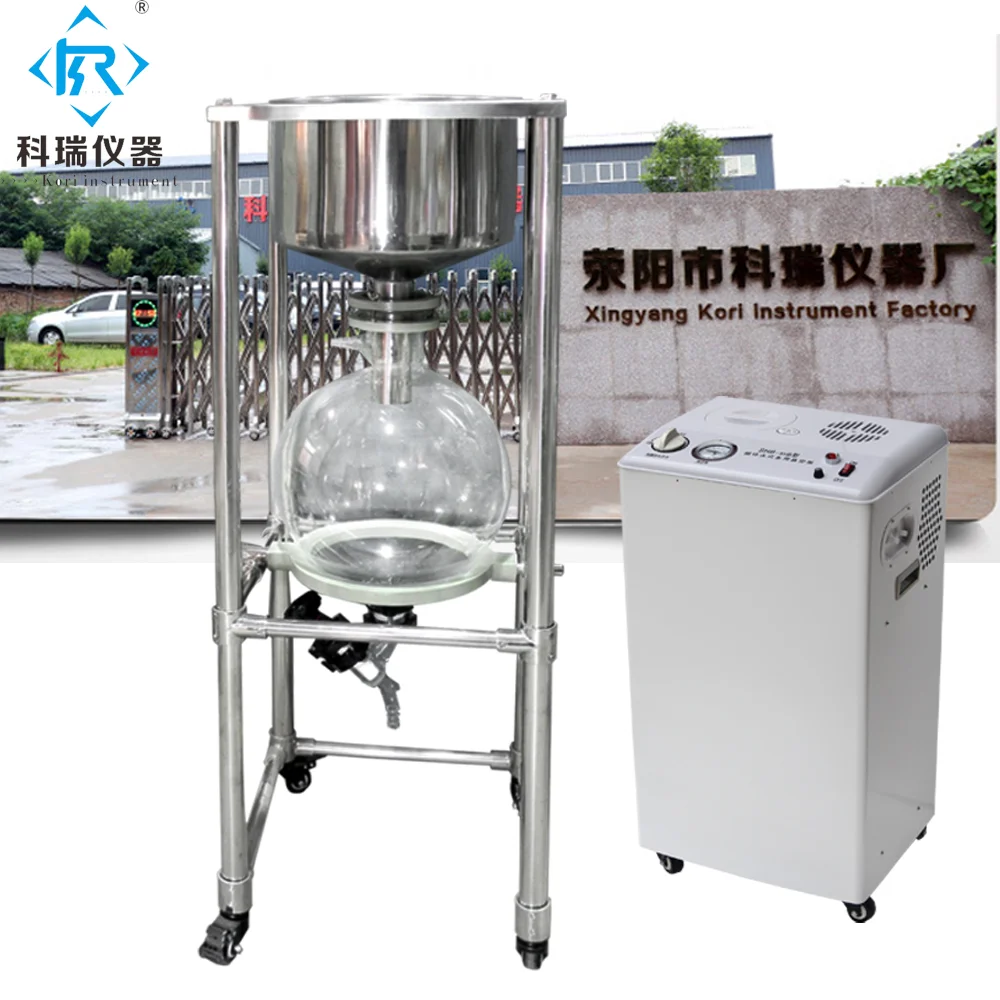 New 10L 20L 30L 50L Stainless Steel Buchner Funnel Glass Vacuum Filtration Plant Nutsch Filter Condition New Core Motor