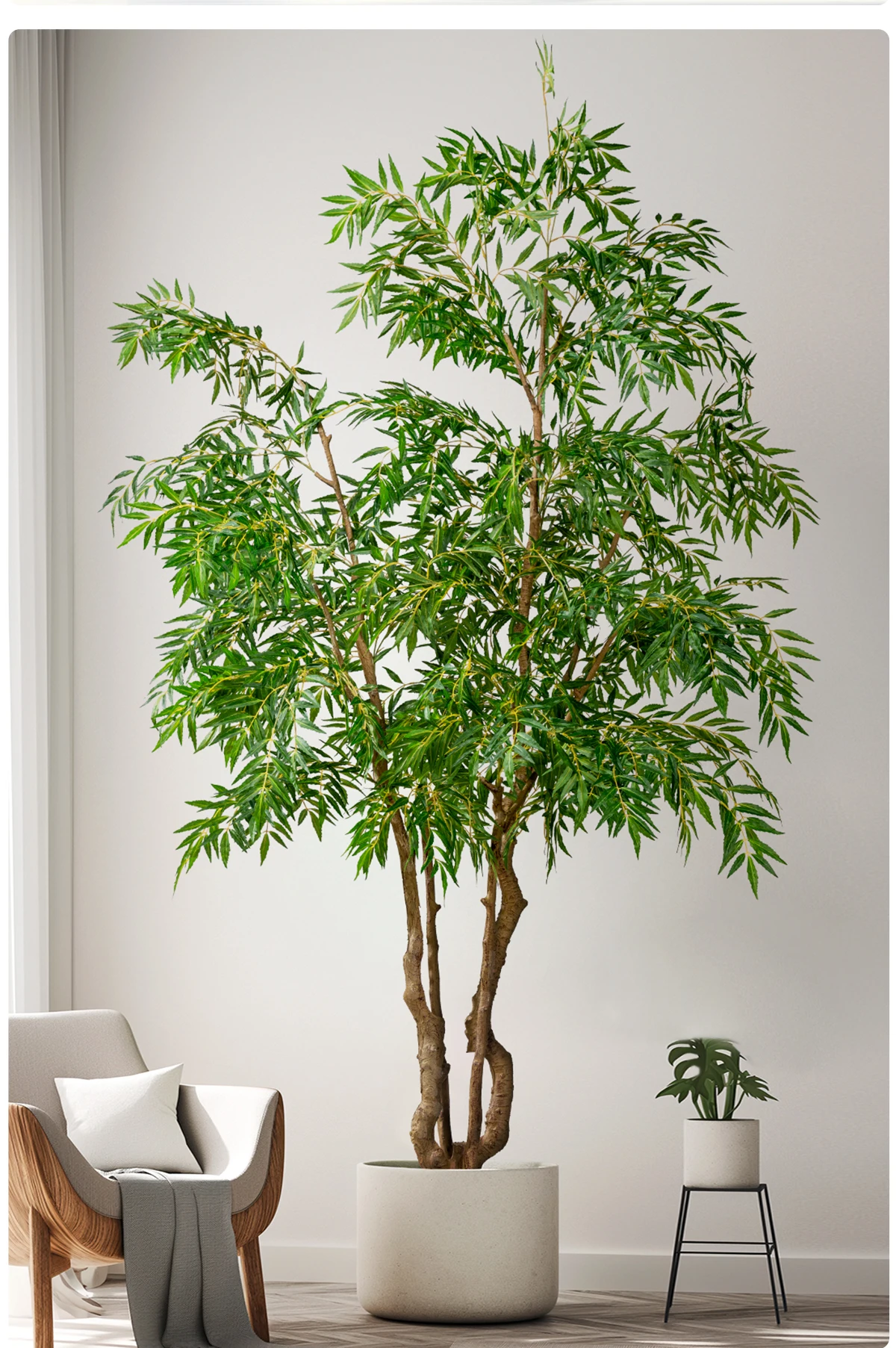 Factory Wholesale Artificial Plants Multi-sizes Home Office Decor Tall Real Touch Faked Plant in Pot Realistic Artificial Trees details