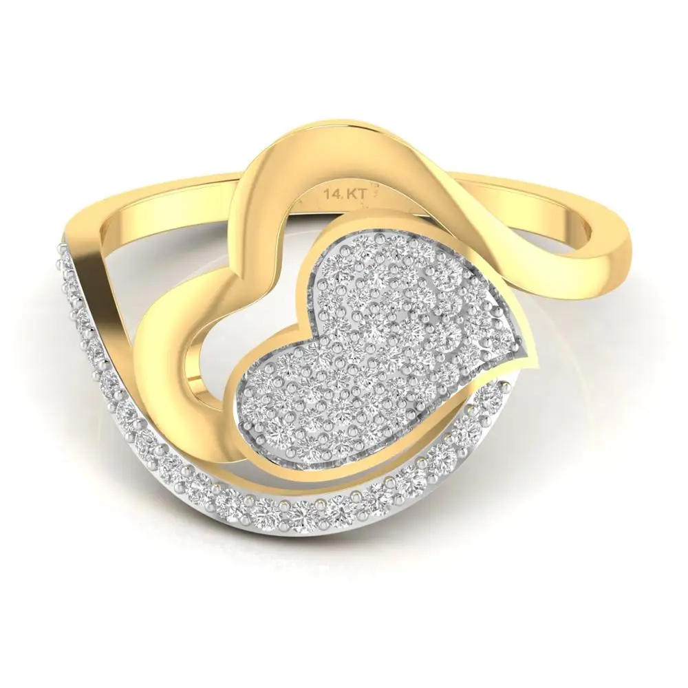 Solid 14kt Cluster Diamond Heart Ring For Women In Yellow Rose White Gold 4 7 Grams Fine Jewelry Buy Diamond Ring Diamond Ring For Women 14kt Diamond Ring Product On Alibaba Com