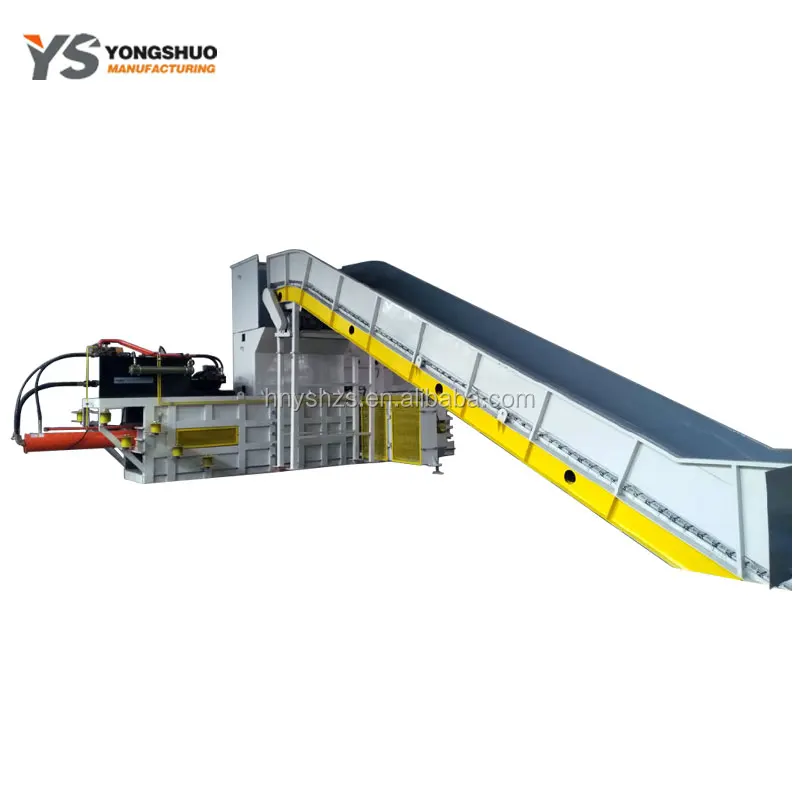 Automatic Horizontal Hydraulic Waste Paper Board Carton Compactor Cardboard Press Baler
