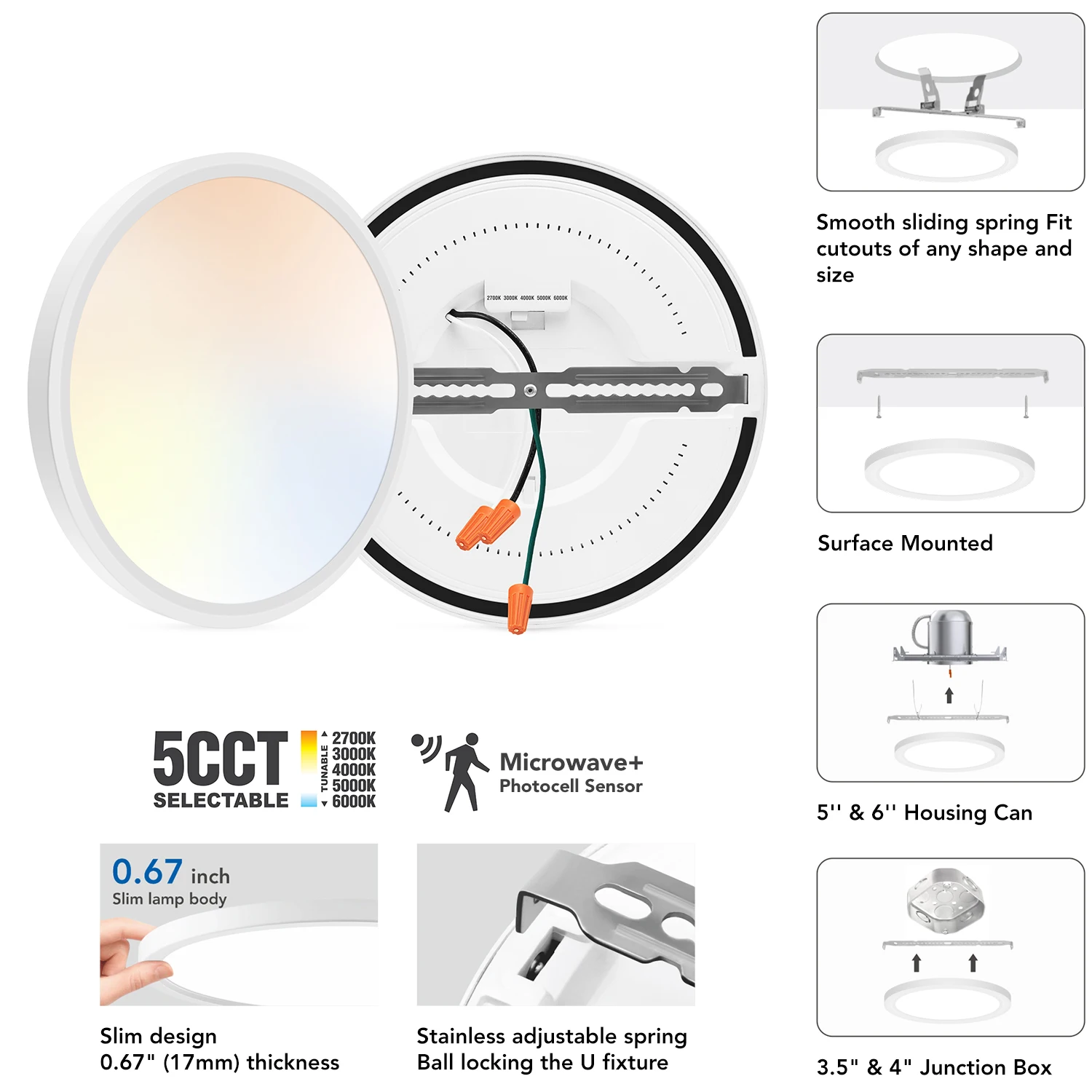 Flush Mounting Core Technology Led Indoor Single Ring Contemporary Lamp Supplier Ceiling Light