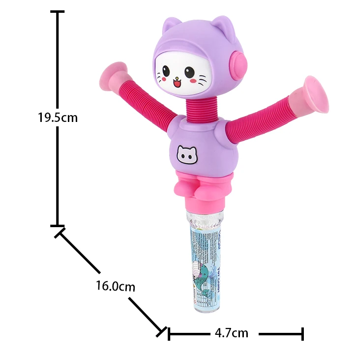 Telescopic toy candy