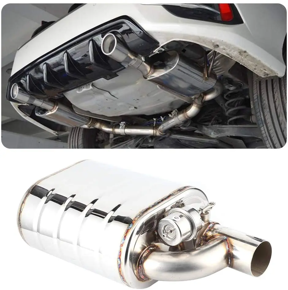 Vacuum Controller Exhaust Muffler Double  with Remote Control Valvetronic Muffler with the Exhaust Cutout Valve