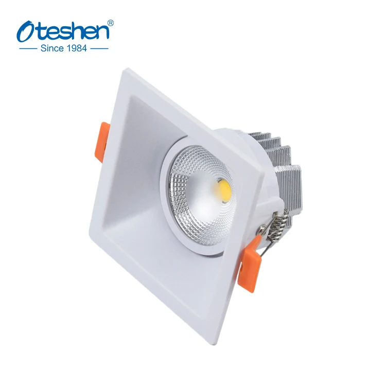 IP20 светодиодный мини-прожектор 5 Вт, встраиваемый cob-светильник, Квадратный светодиодный светильник из поликарбоната + алюминий