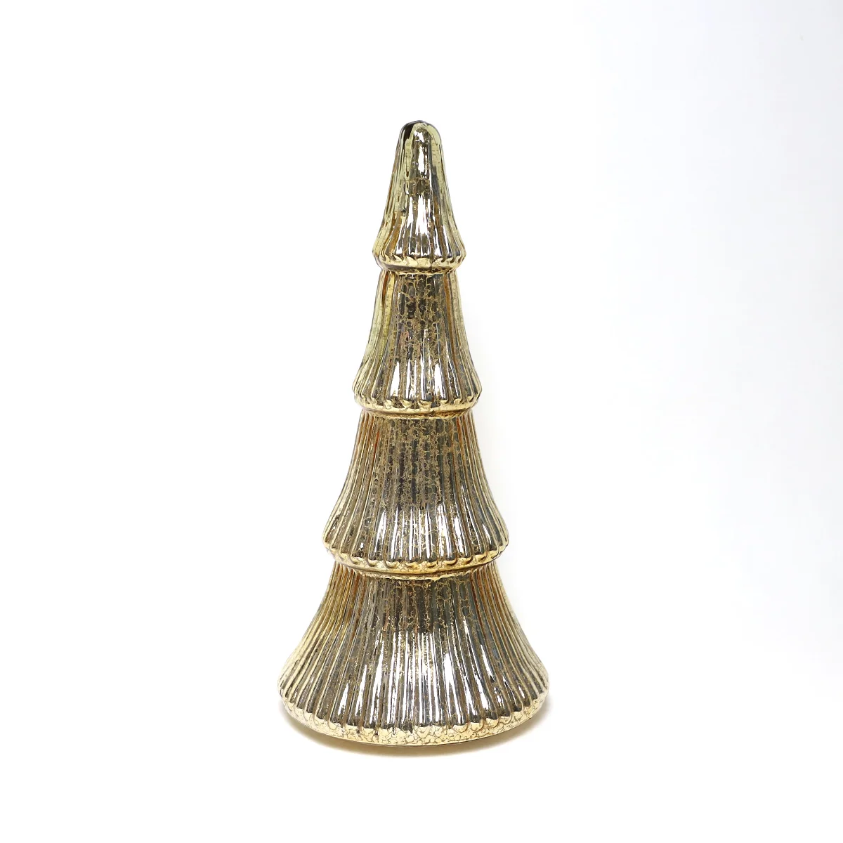 Wholesale led lighted up hand blown glass decoration Christmas tree for holiday season decor christmas gift