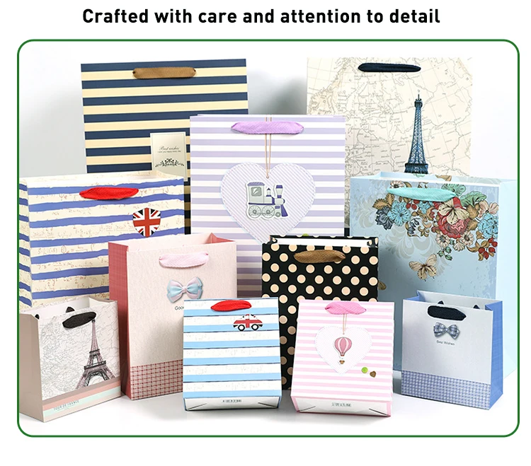 Gift Wrapping Paper Bag Clothing Shopping Bag Custom Gift Paper Bags