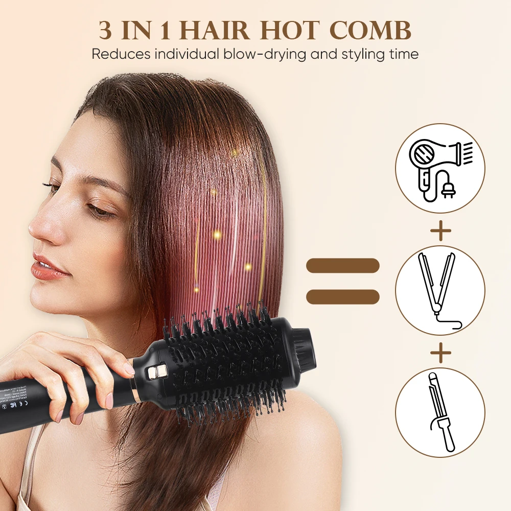 Hot Comb Hair Stretcher Piastra Per Capelli A Spazzola In Hair Hot
