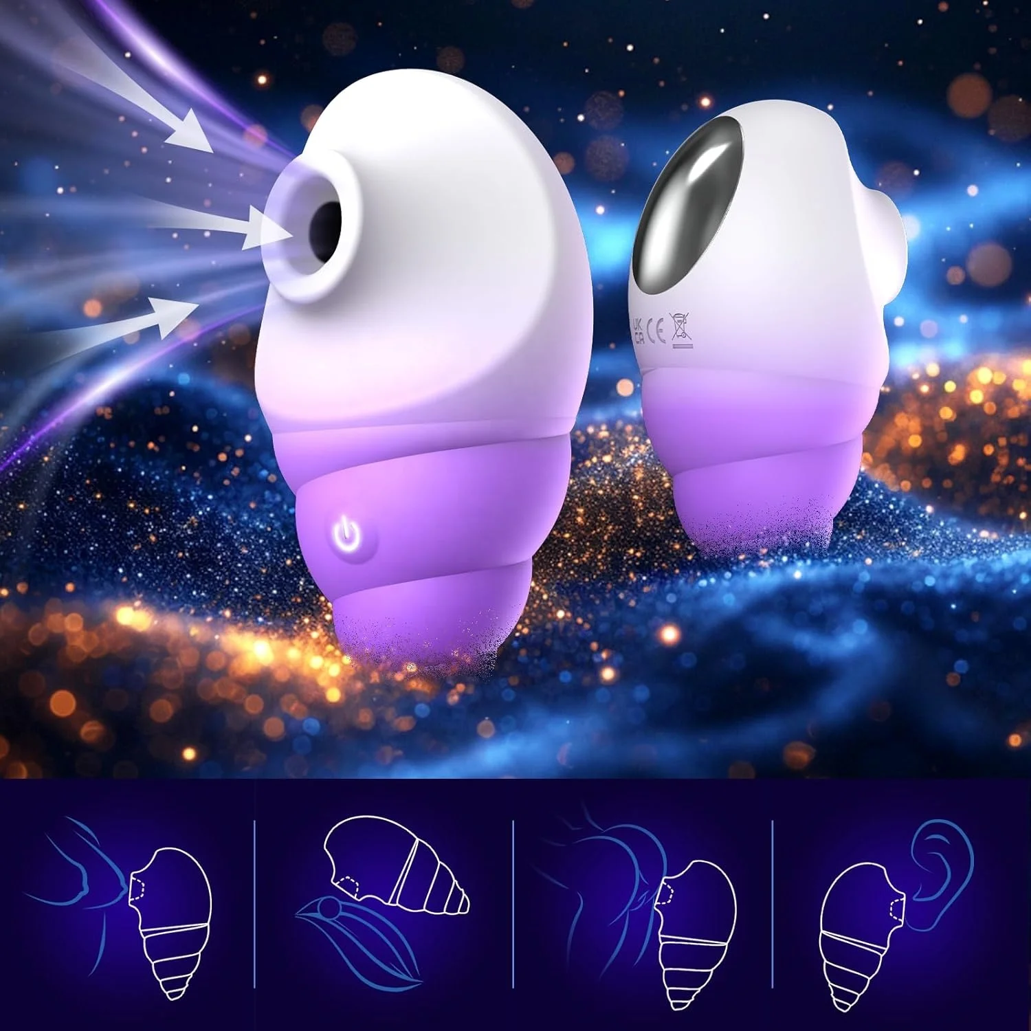 what is a conch shell sex toy Women's Conch-Shaped Clitoral Nipple Suction Vibrator 10 Modes Mini Rose  Vibrator for Adult Couples Wide Opening Sucker Sex Toys
