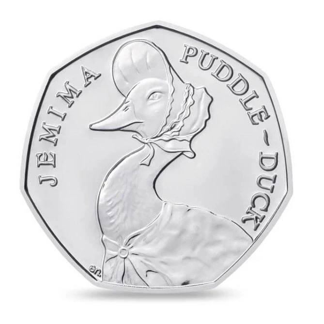 WD Professional Factory Manufacture UK Collection Value Coins Set Beatrix Potter Commemorate 50p Coin