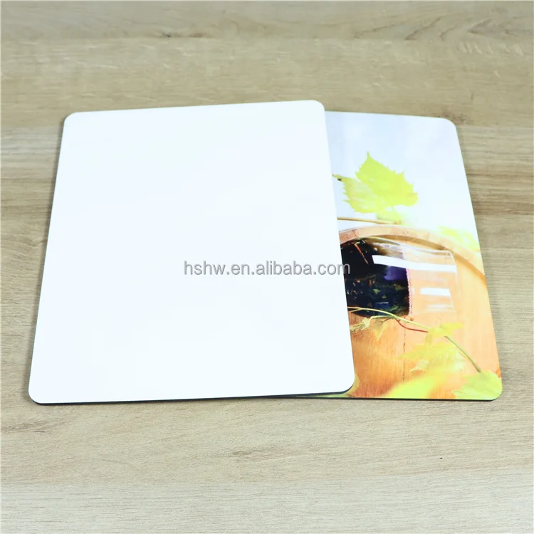 Personalized Custom Printing 19x23cm Place Mat Blank MDF Cork Table Placemats for Sublimation