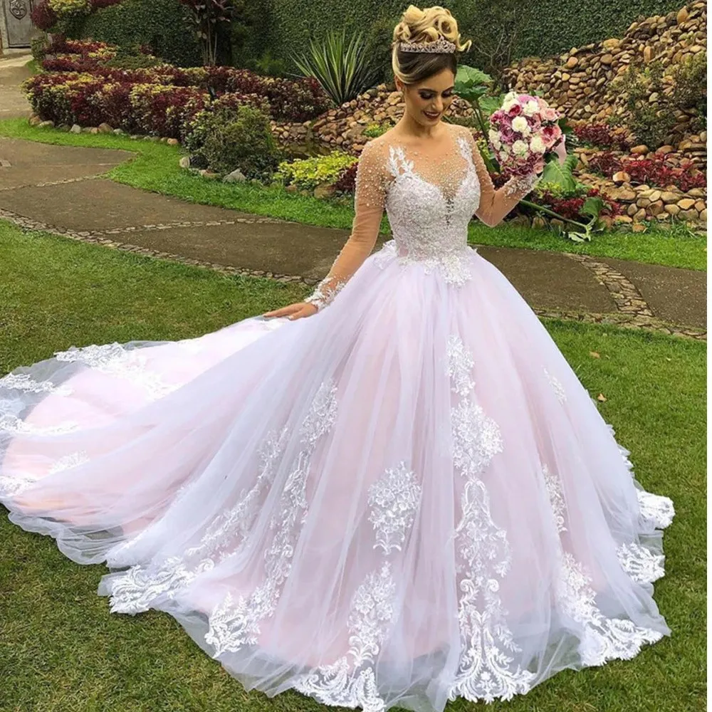 FA280 Princess Pink Wedding Dresses 2022 - Elegant & Stylish