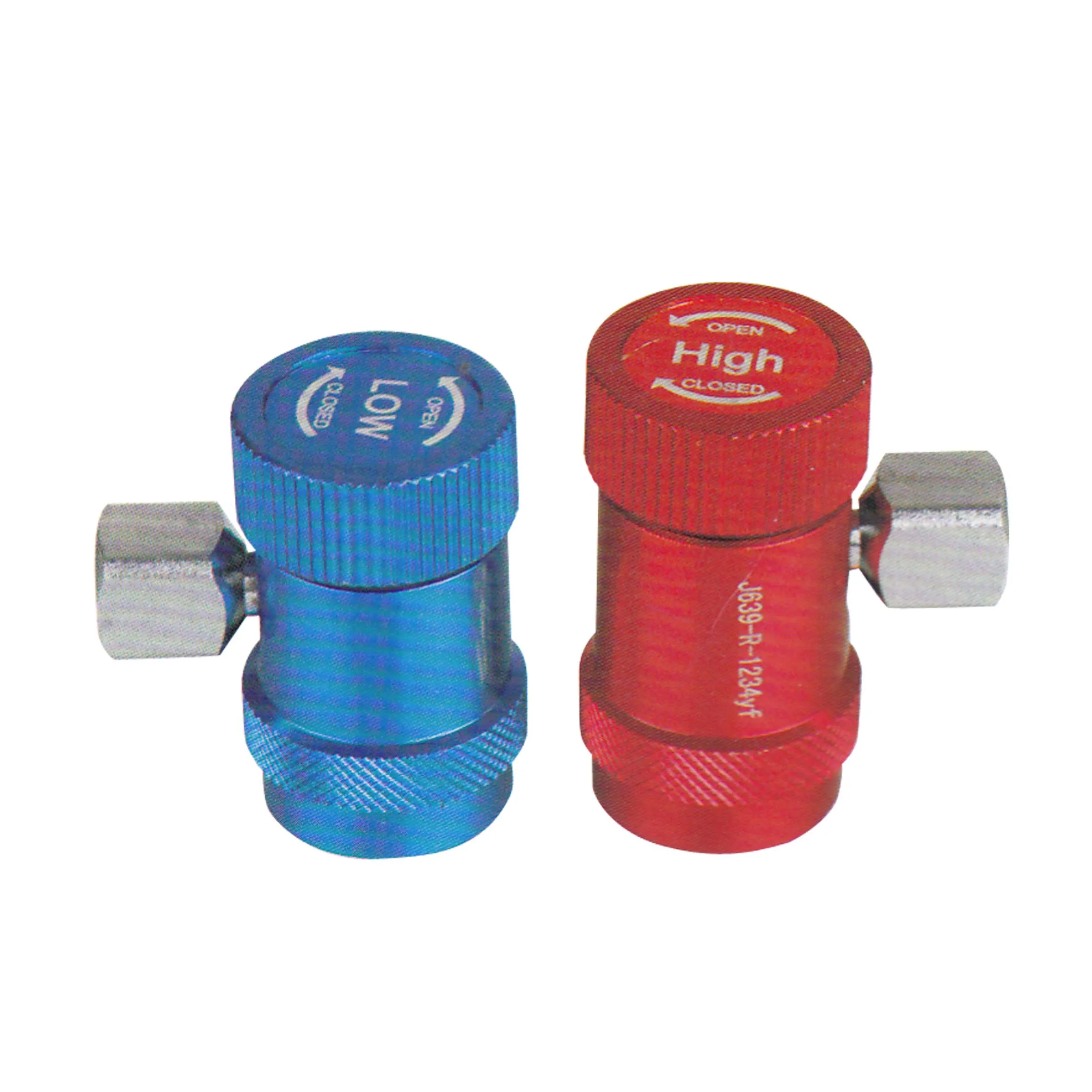 R134A Adapter Fittings Quick Coupler High Low AC Freon Manifold Gauge Hose Conversion kit