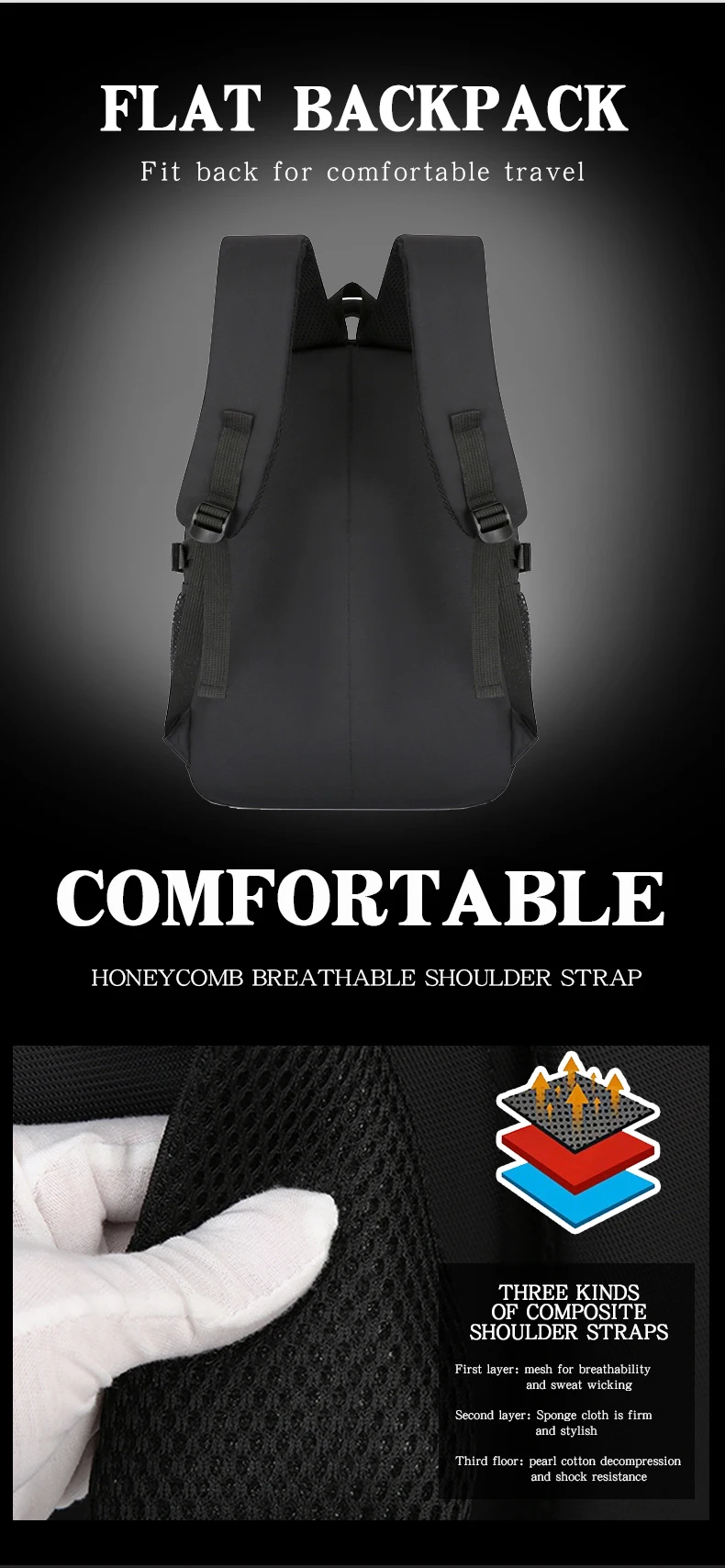 New School Bag Back Support Backpack Child Pink Prince Black Green