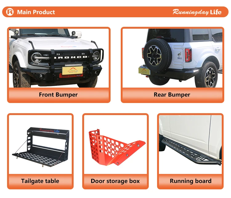 Foldaway Foldable Tailgate Table For Ford Bronco Wildtrak Raptor Sport
