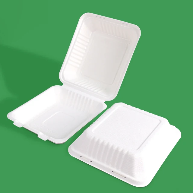 Wholesale Customized 100% Biodegradable Disposable Sugarcane Paper  Box details