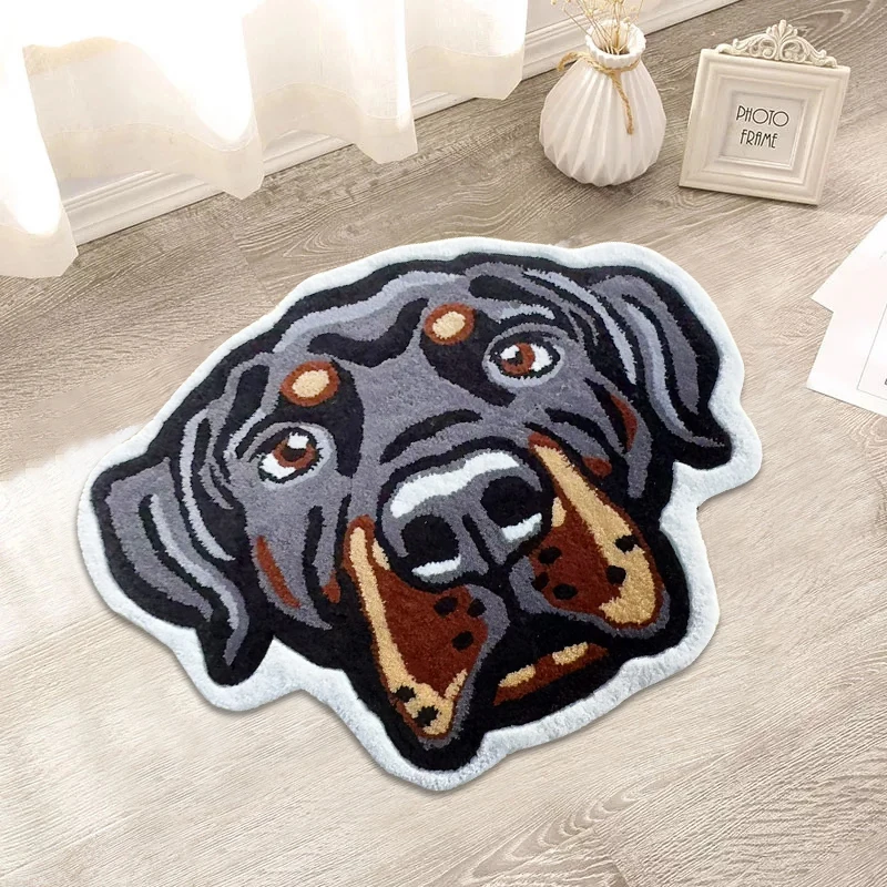 OEM Design Animal Handmade Tufted Wall Hanging Rug Custom Die Cut Hand Tufted Floor Area Rug