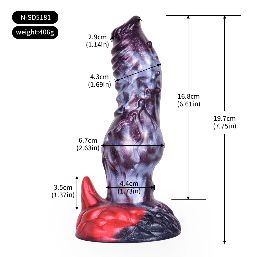 NNSX Monster Dildo Two Color Big Knot Dog Dildo Liquid Silicone Hand Free Dildo Anal Plugs Sex Toys for Adult Gay alien Cock