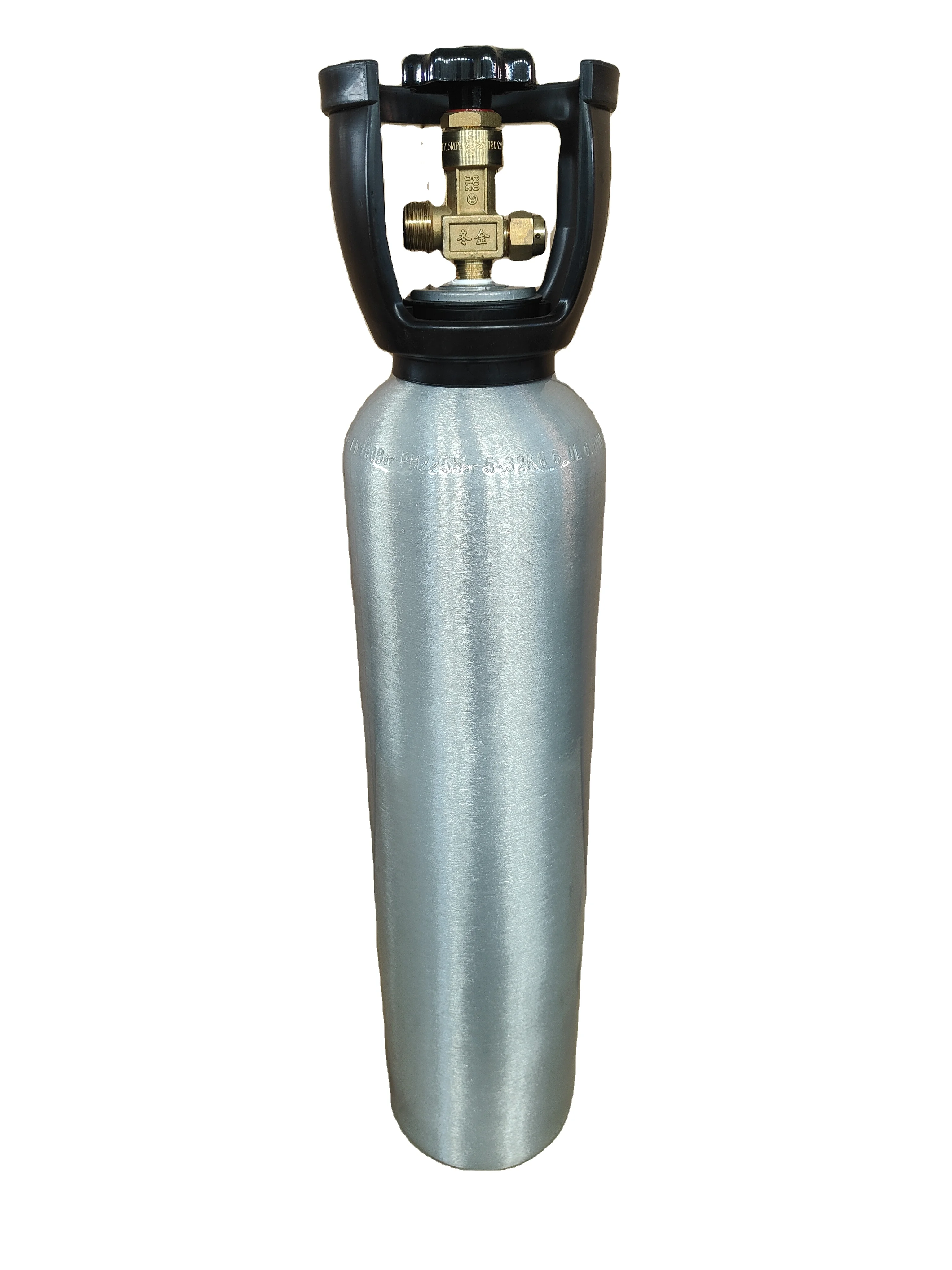 High-Quality CO2 tank with DOT/TPED Certification for Beverage 6L Aluminum Cylinder