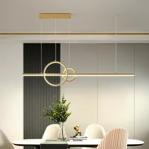 Nordic Luxury Style New Restaurant Chandelier Creative Dining Table Light with Remote Control Silicone Lamp for Dining Room