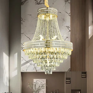 House Living Room Lights Modern 24k Gold Chandelier Lustre Led Chandelier Pendant Led Lamps Chandelier Luxury Ceiling Light