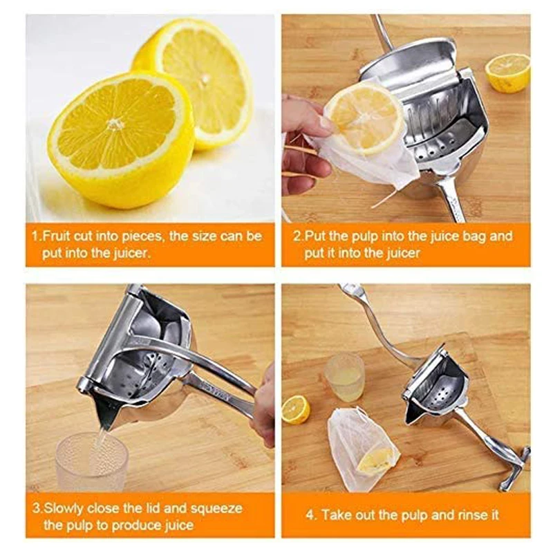Hand Press Lemon Instant Orange Juicer Citrus Squeezer