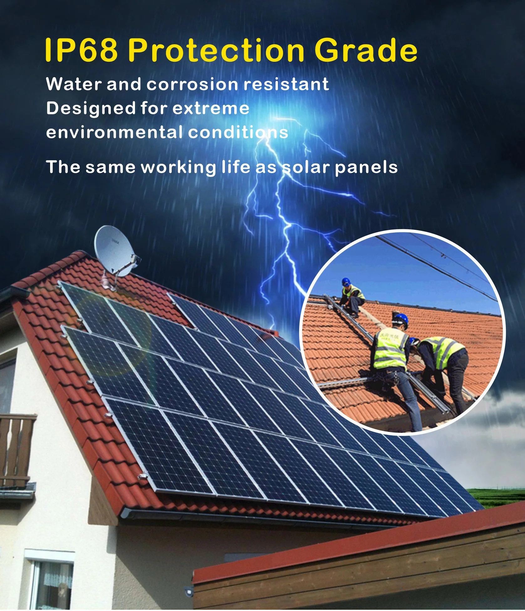 Module Level In Solar YRO Power Optimizer Solar Power YHQ-600 Module-Level Solar Energy ...