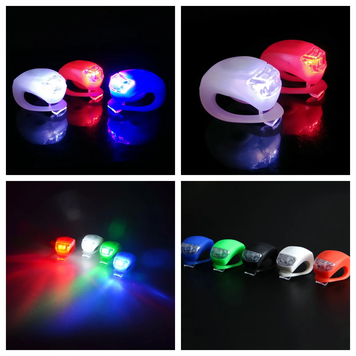 Superbsail Waterproof Front Tail Lighting Safety Night LED Bike Headlight Combination Cycle Colorful Light Ebike Brake Light factory