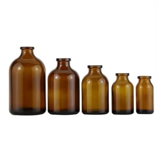 Pharmaceutical Mould Type 10ml 20ml 30ml 50ml 100ml Amber Sterile Injection Glass Vials for Vaccine