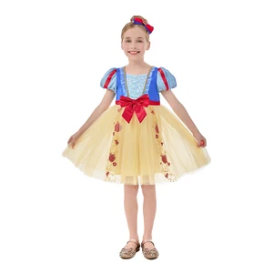 Children's Christmas TV & Movie Princess Floral Cotton Dress Costume-Girls' Role-Playing Clothing