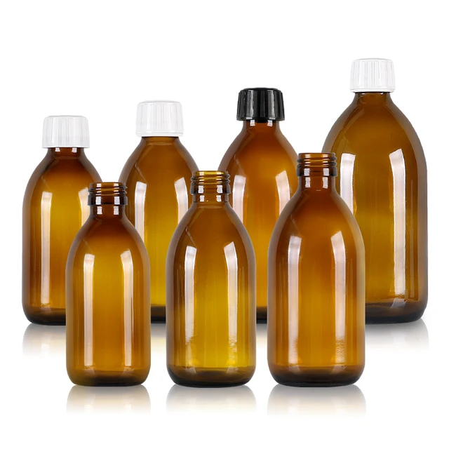 Pharmaceutical Medicine Plastic Oral Liquid Bottle Round Cough Syrup Bottle 30ml 60ml 100ml 125ml 150ml 200ml 250ml 300ml 500ml