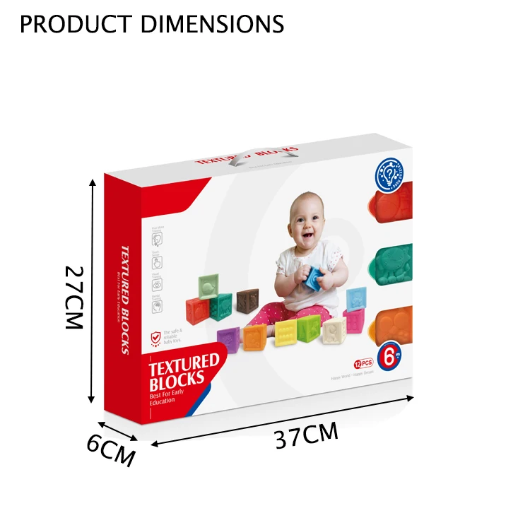 
 Силиконовая игрушка-башня 12 шт., детские игрушки  