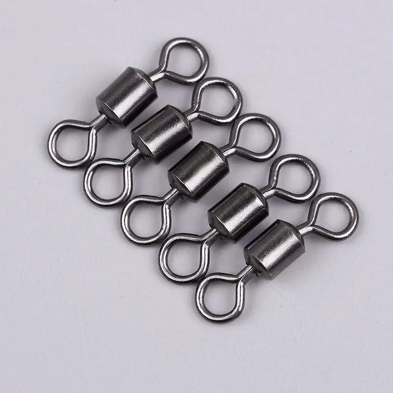 Professional Round Stainless Fishing Swivel Rolling Snap Saltwater