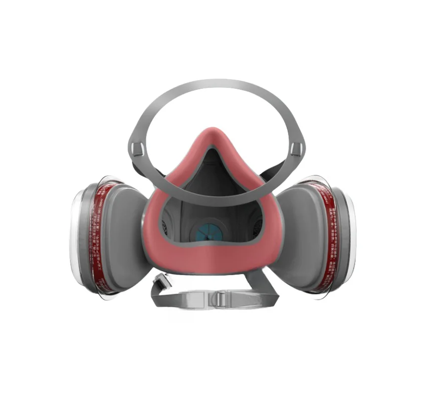 Protective Against Air Pollution Anti Particulate Anti Gas Reusable Half Facepiece Mask Silicone CE Grey Fast Delivery