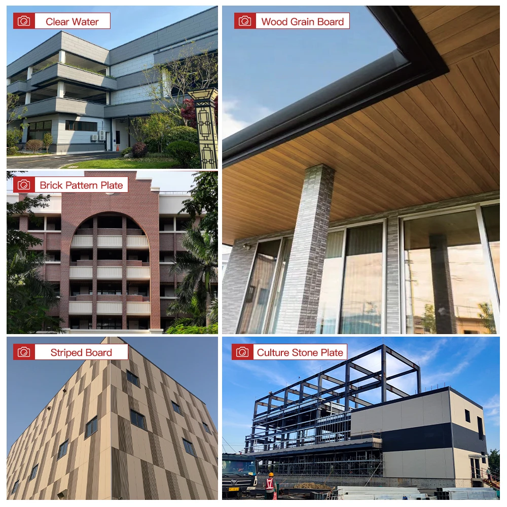 KTC Outdoor Wall Panels Wood-Grain Fiber Cement Exterior Siding Cement Board Fence Friendly Wall Panels