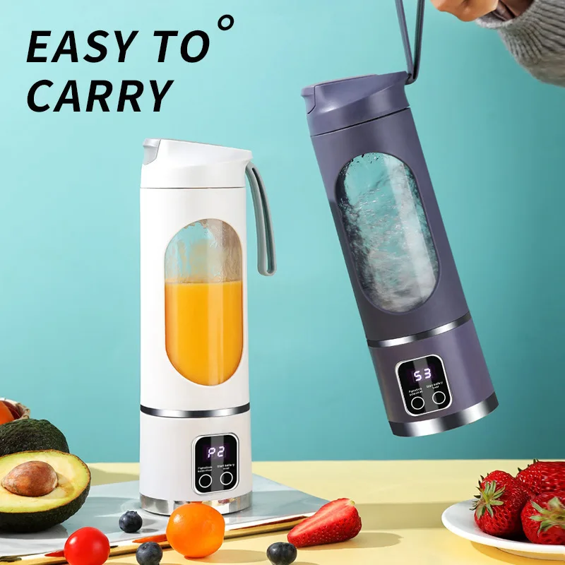 Small Household Juicer Cup, Cross-border Multifunctional Portable Fully Automatic Juicer, Large Capacity Juicer, Rechargeable