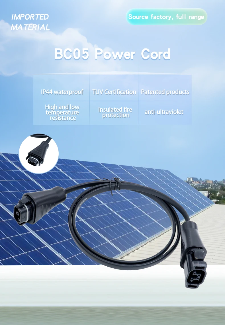 Hms Bc05 Schuko Eu Plug Power Cable 3*1.5mm2 3*2.5mm2 For Solar Micro ...