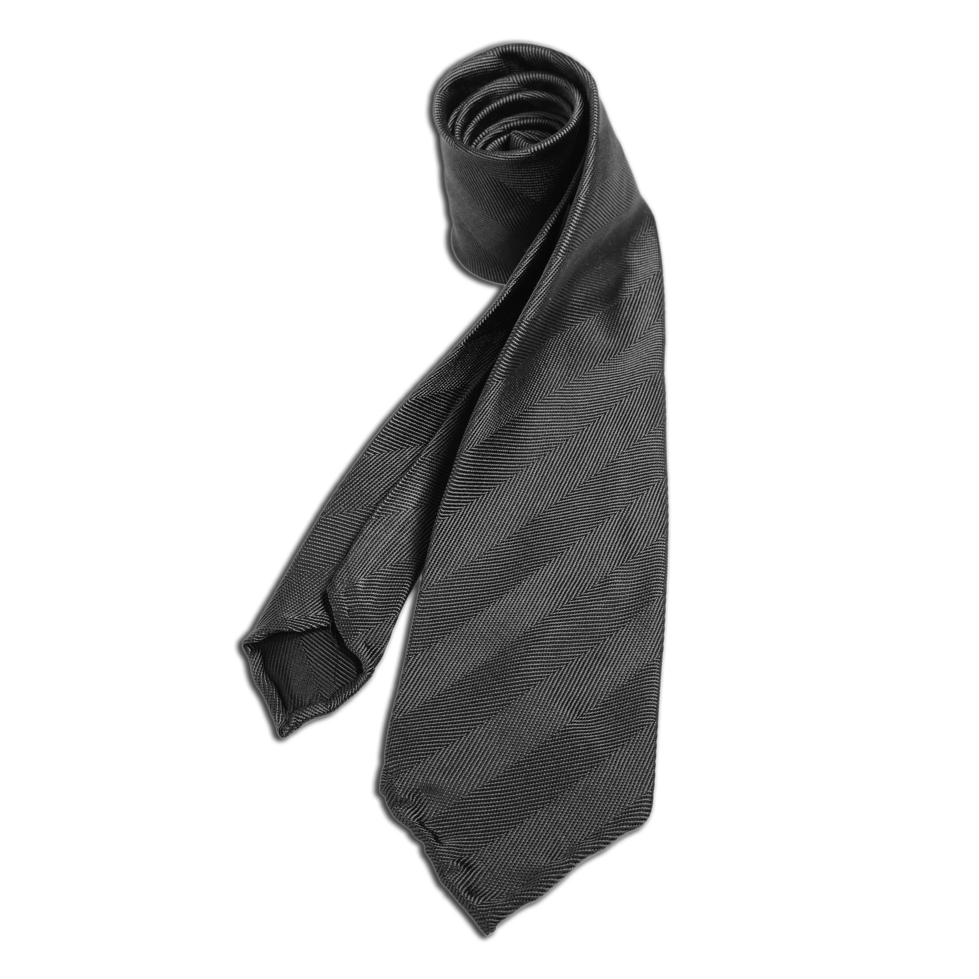 Hand-rolled Tri-fold Tie Solid Jacquard Suit Tie Business Casual Custom Design