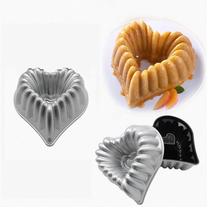 Non-Stick Fluted Cake Pan-Heart