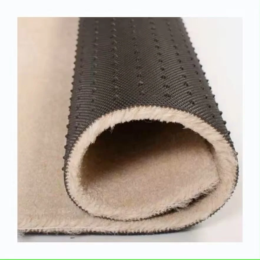 Nylon surface with TPR Anti-Slip nail backing car floor carpet in roll