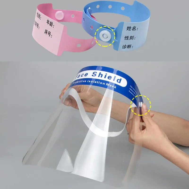 Одноразовое использование виниловый браслет Tyvek кнопка одноразовая пластиковая защелка заклепка