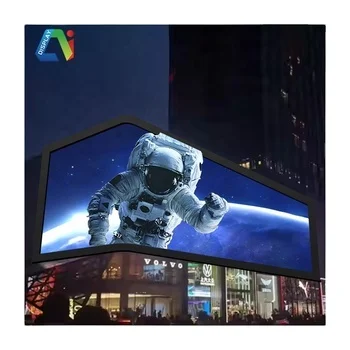 Pabrik Langsung P6 P8 P10 Layar LED Luar Ruangan Tahan Air Ultra Tipis dan Ringan Layar LED Eksterior Semua Panel Aluminium Layar Besar
