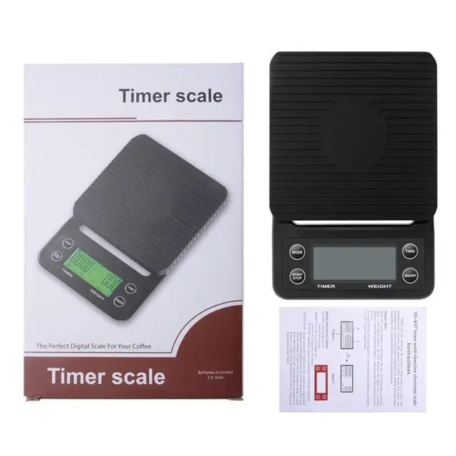 3kg/0.1g 5kg/0.1g Drip Coffee Scale With Timer Portable Electronic Digital  Kitchen Scale