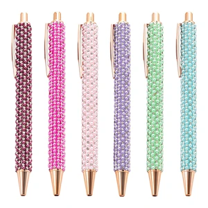 Novelty Shiny Diamond Design Ballpoint Pen Smooth Writing for Office & School Supplies and Creative Cute Girl Gift