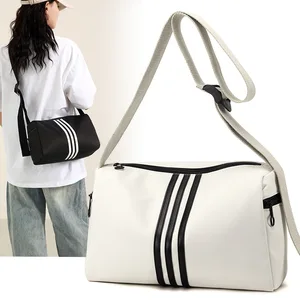 Fashion Tote Bag Sports Fitness Bag Pillow Casual Wide Shoulder Strap Crossbody Polyester Bag