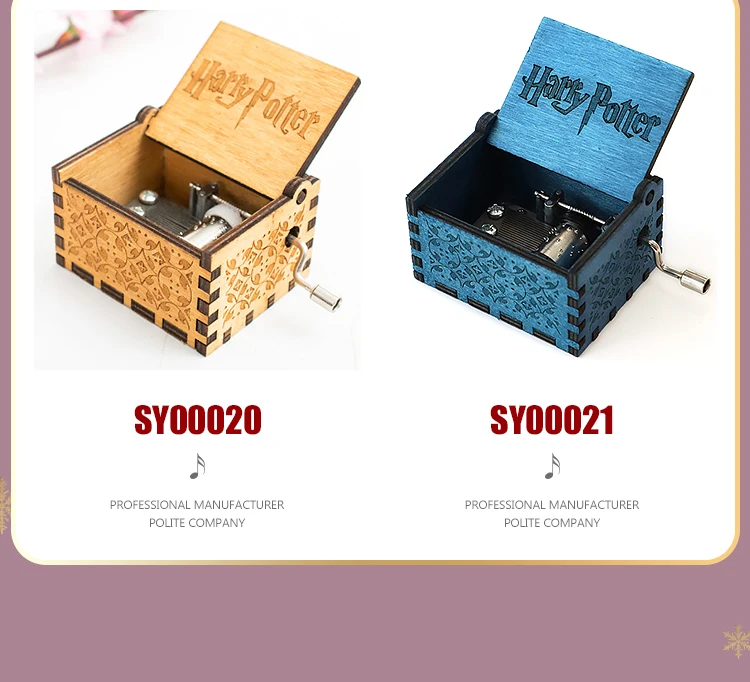 Factory Price Bulk Small Laser Carving Custom Wooden Harry Movie Potter