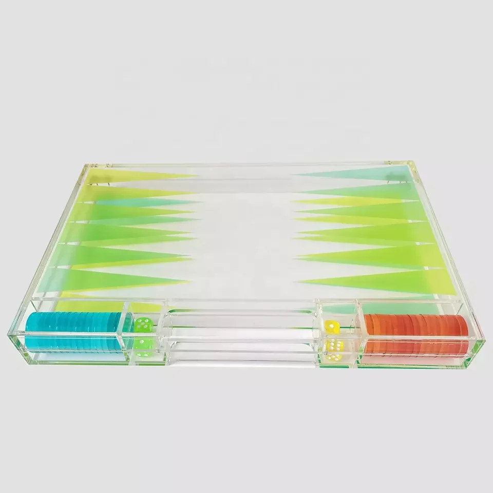 Factory Wholesale Modern Clear Lucite Acrylic Backgammon Game Chess ...