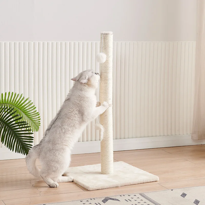 Single Cat Scratcher Post Rope Scratching Post Cat Trees With Funny