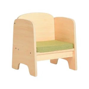 Kids Solid Wood Activity Chair Set Creative Desk for Toddlers & Preschoolers Montessori Preschool Furniture Kindergarten Sofa