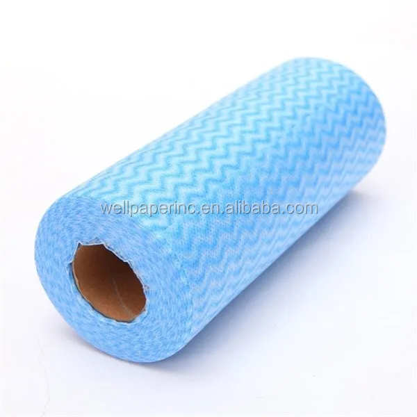 Disposable Cleaning Towel (2 Rolls /100pcs) Paper Towels Multipurpose Fabric OTP Nonwovens Non-Woven Kitchen Disposable Cleaning